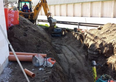 Dirbtuvių su buitinėmis patalpomis pastato Nemuno g. 24, Klaipėdoje, statyba