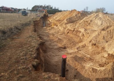 Vandentiekio ir nuotekų tinklų Palvės g., Kalotės k., Sendvario sen., Klaipėdos r. Statyba