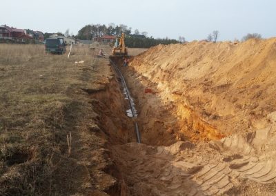 Vandentiekio ir nuotekų tinklų Palvės g., Kalotės k., Sendvario sen., Klaipėdos r. Statyba
