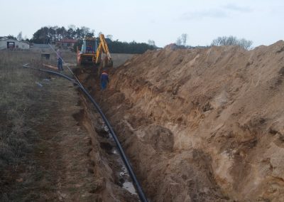 Vandentiekio ir nuotekų tinklų Palvės g., Kalotės k., Sendvario sen., Klaipėdos r. Statyba