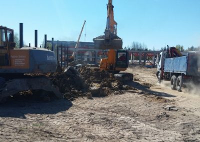 Palangos autobusų stoties ir prekybos centro (MAXIMA) statyba
